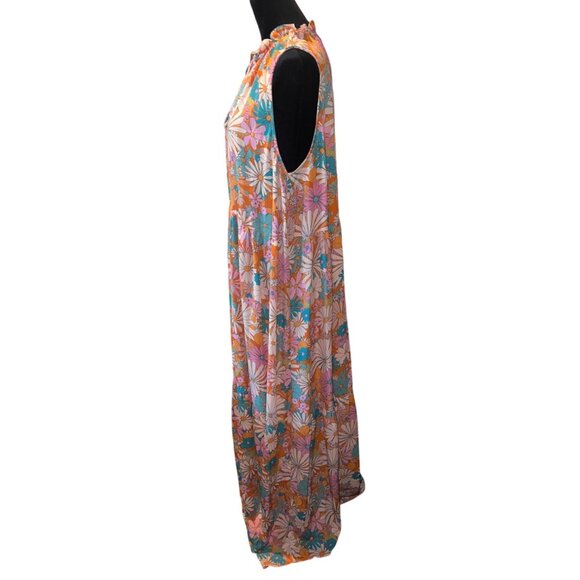 BB Dakota California Soul Floral Tiered Maxi Dress Revolve Size Large M - Picture 5 of 8